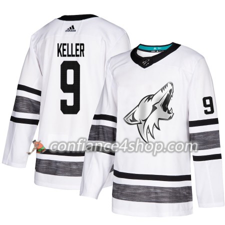 Adidas Maillot de Hockey Arizona Coyotes Clayton Keller 9 2019 All-Star Blanc Authentic - Homme